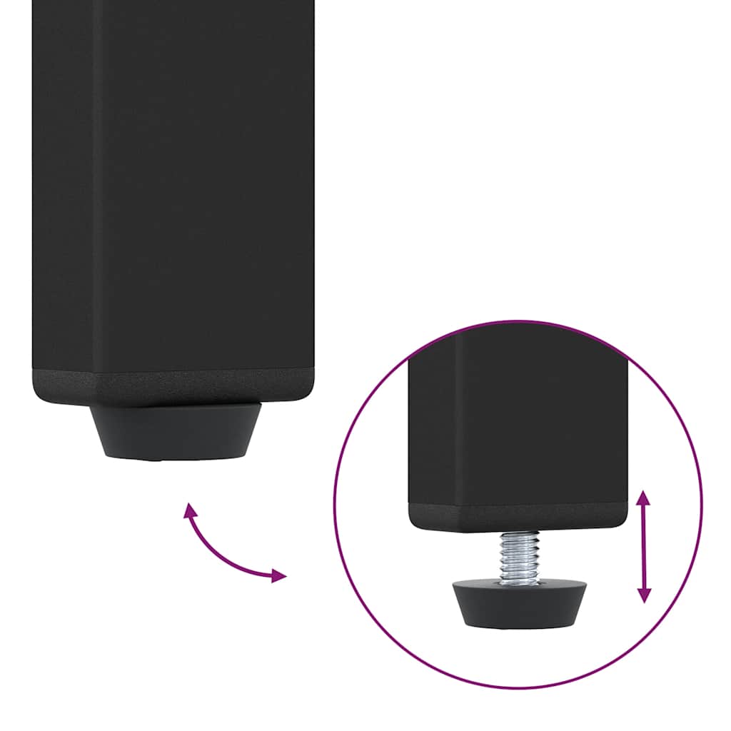 sengeborde 2 stk. 34x35,5x50 cm konstrueret træ kunsteg