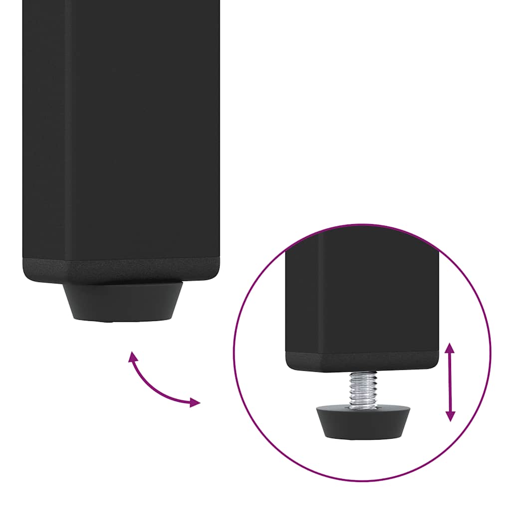 sengeborde 2 stk. 34x36x50 cm konstrueret træ kunsteg