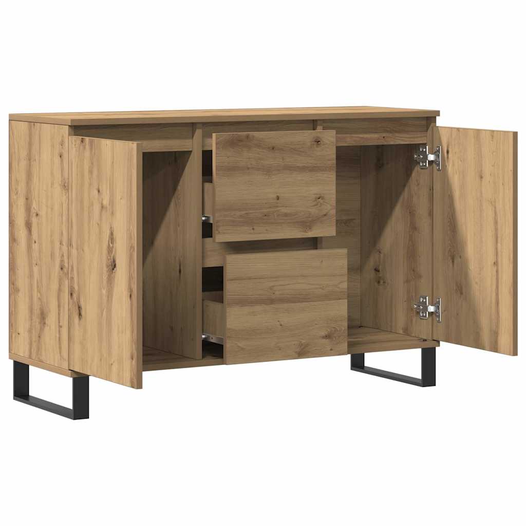 skænk 101,5x35x70 cm konstrueret træ kunsteg