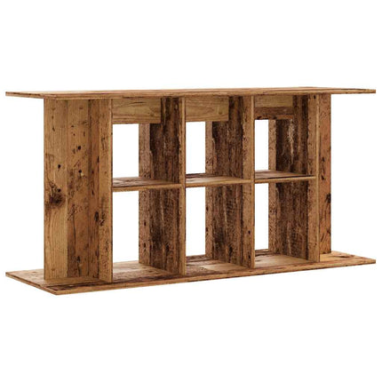 akvariebord 120x40x60 cm konstrueret træ antikt trælook