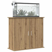 akvariestativ håndlavet eg 81x36x73 cm konstrueret træ