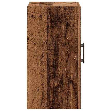 vægskab 60x31x60 cm konstrueret træ antikt træ