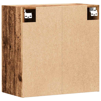 vægskab 60x31x60 cm konstrueret træ antikt træ