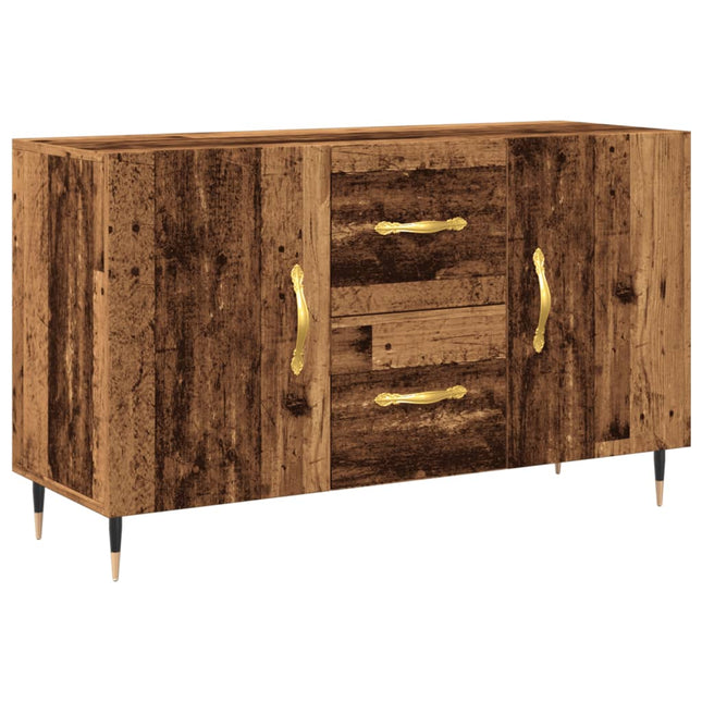 skænk 100x36x60 cm konstrueret træ gammelt træ-look