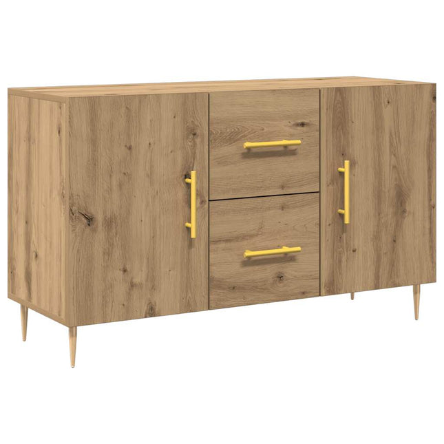 skænk 100x36x60 cm konstrueret træ kunsteg