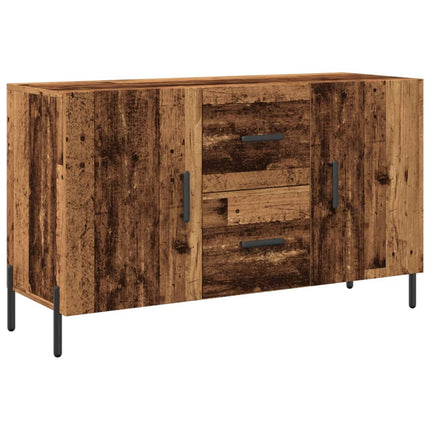 skænk 100x36x60 cm konstrueret træ gammelt træ-look