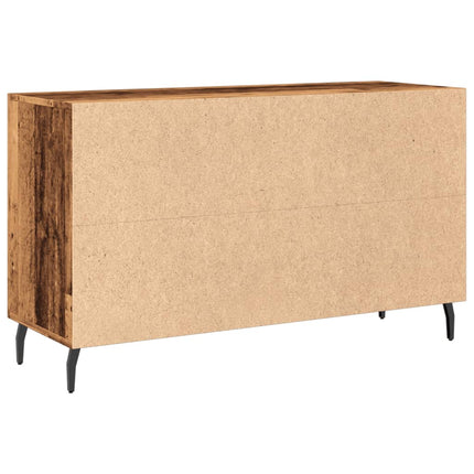 skænk 100x36x60 cm konstrueret træ gammelt træ-look