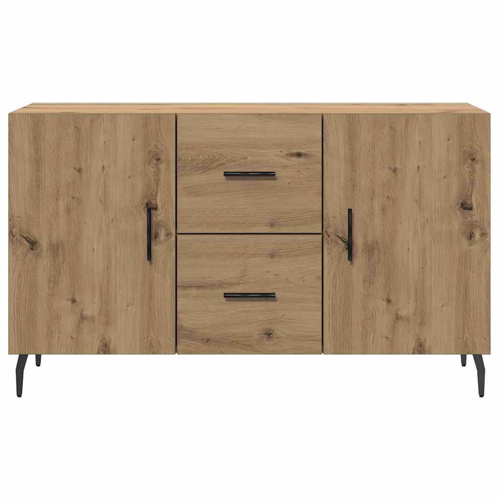 skænk 100x36x60 cm konstrueret træ egetræsfarve
