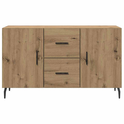 skænk 100x36x60 cm konstrueret træ egetræsfarve