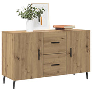 skænk 100x36x60 cm konstrueret træ egetræsfarve