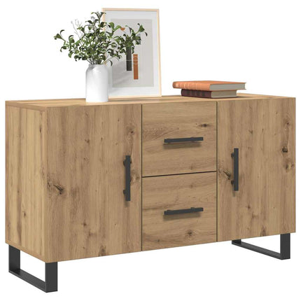 skænk 100x36x60 cm konstrueret træ kunsteg