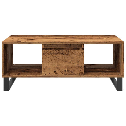 sofabord 90x50x36,5 cm konstrueret træ gammeldags træ