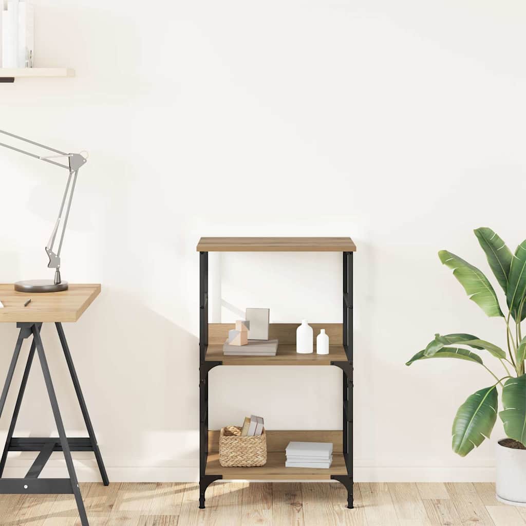 bogskab 50x33x82 cm konstrueret træ kunsteg