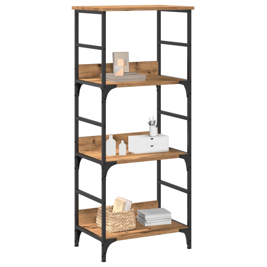 bogskab 50x33x117,5 cm konstrueret træ kunsteg billede