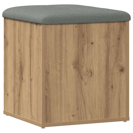 opbevaringsbænk 42x42x45 cm konstrueret træ kunsteg