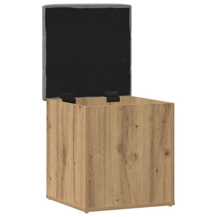 opbevaringsbænk 42x42x45 cm konstrueret træ kunsteg