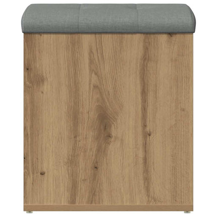 opbevaringsbænk 42x42x45 cm konstrueret træ kunsteg