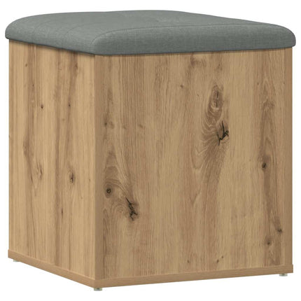 opbevaringsbænk 42x42x45 cm konstrueret træ kunsteg
