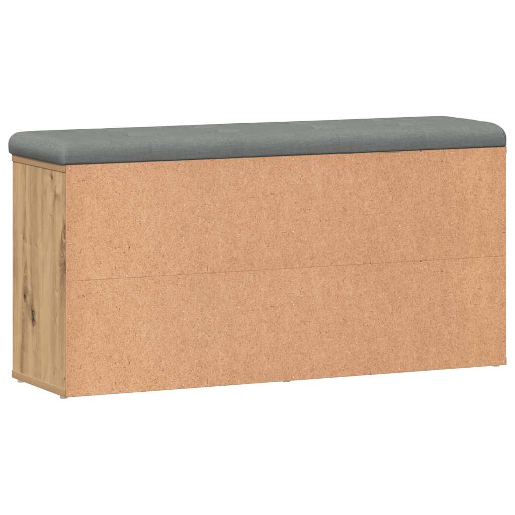 skobænk 102x32x50 cm konstrueret træ kunsteg