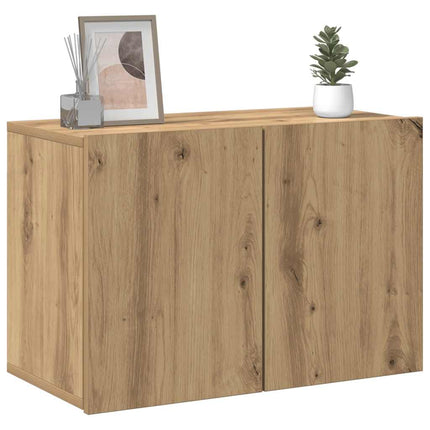 væghængt tv-bord 60x30x41 cm egetræsfarve