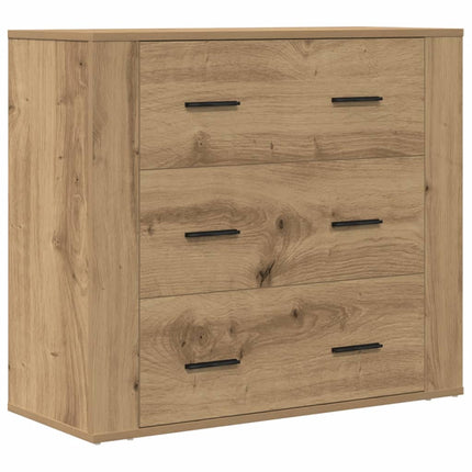 skænk 80x33x70 cm konstrueret træ kunsteg