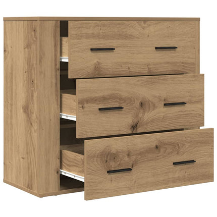 skænk 80x33x70 cm konstrueret træ kunsteg