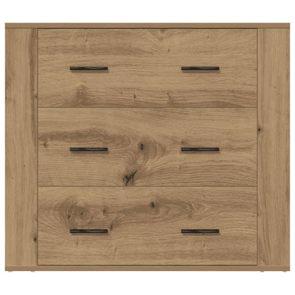 skænk 80x33x70 cm konstrueret træ kunsteg