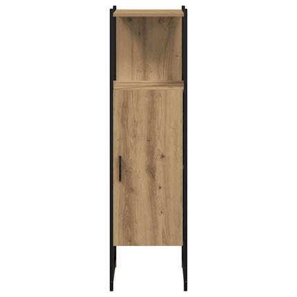 badeværelsesskab 33x33x120,5 cm konstrueret træ kunsteg