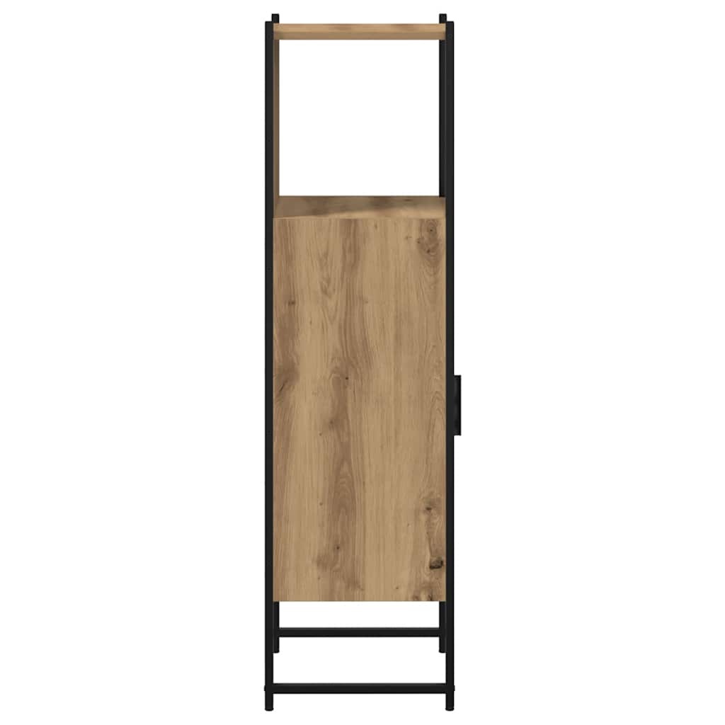 badeværelsesskab 33x33x120,5 cm konstrueret træ kunsteg