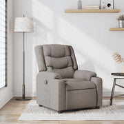 lænestol stof gråbrun