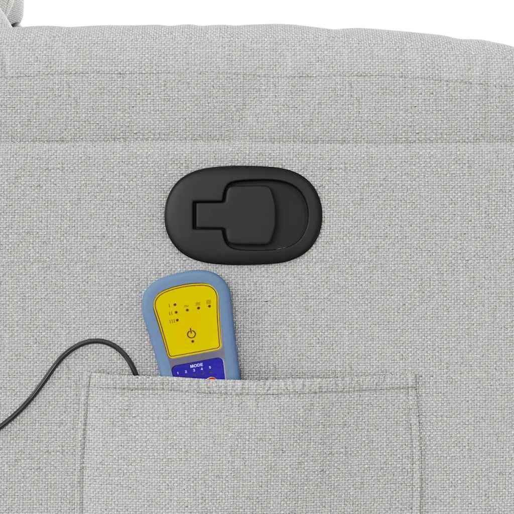 massagestol stof skygrå