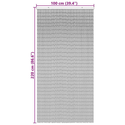 insektgardin til døren 100x220 cm bambus mørkegrå