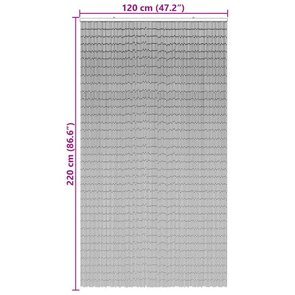 insektgardin til døren 120x220 cm bambus mørkegrå
