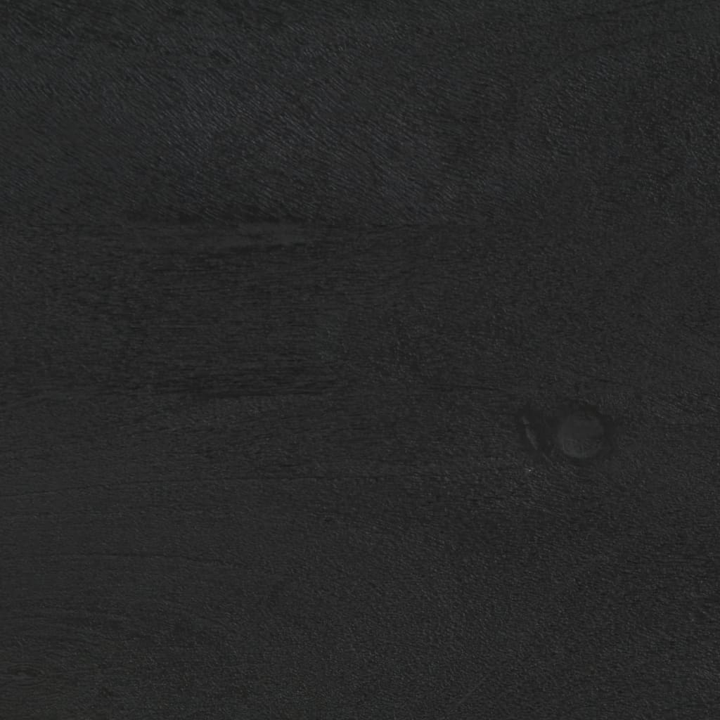 sengebord 40x33x46 cm massivt mangotræ sort