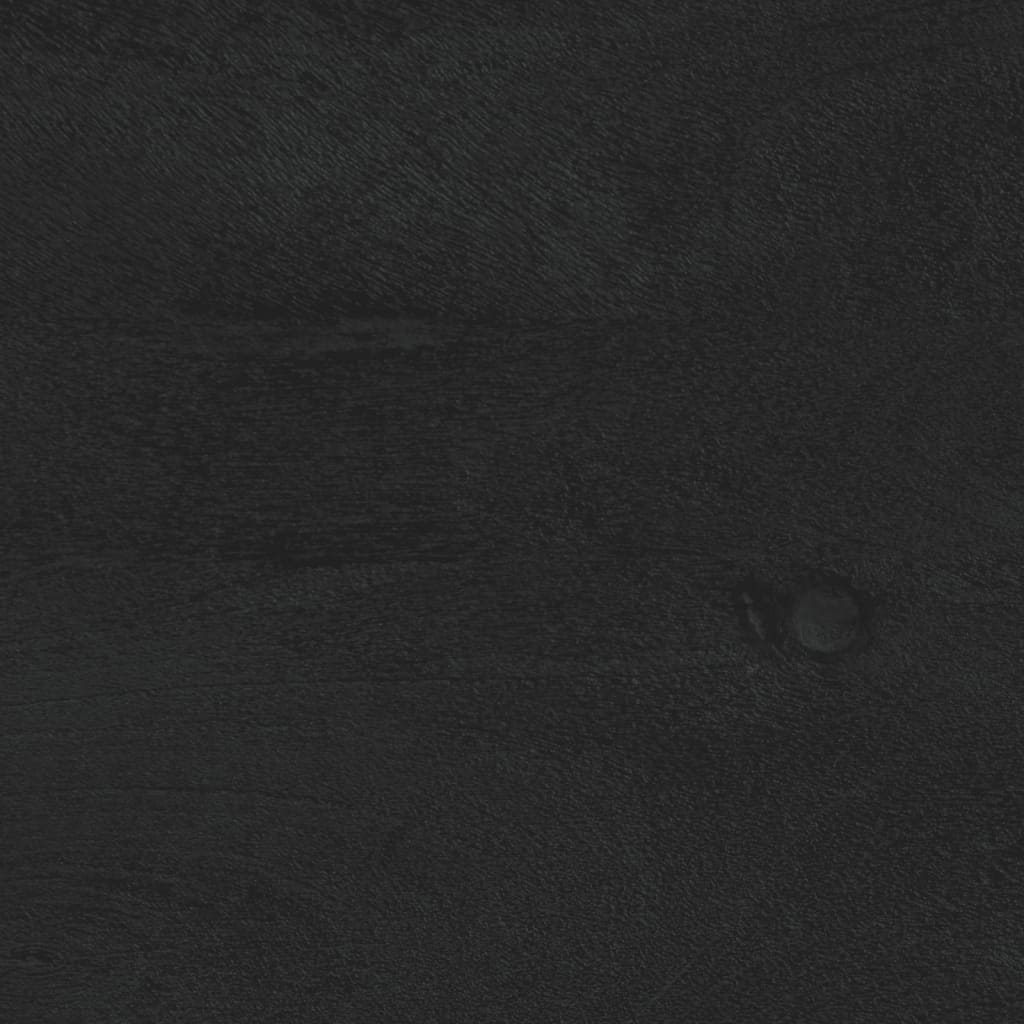 sengeborde 2 stk. 40x33x46 cm massivt mangotræ sort