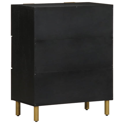skab 60x33x75 cm konstrueret træ sort