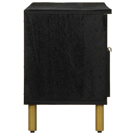 tv-bord 100x33x46 cm konstrueret træ sort