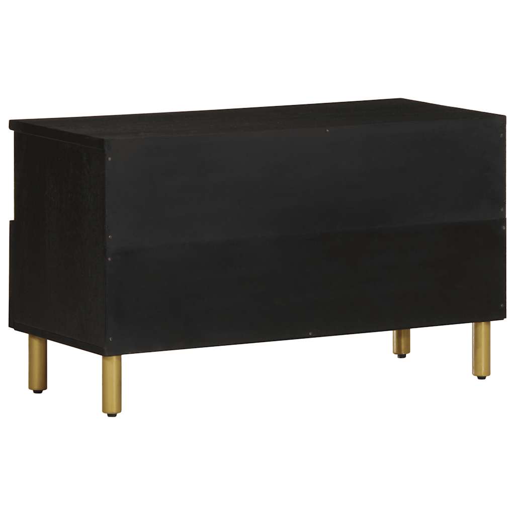tv-bord 80x33x46 cm konstrueret træ sort