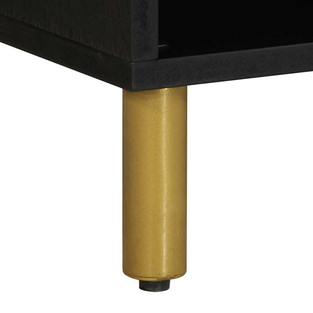 tv-bord 80x33x46 cm konstrueret træ sort