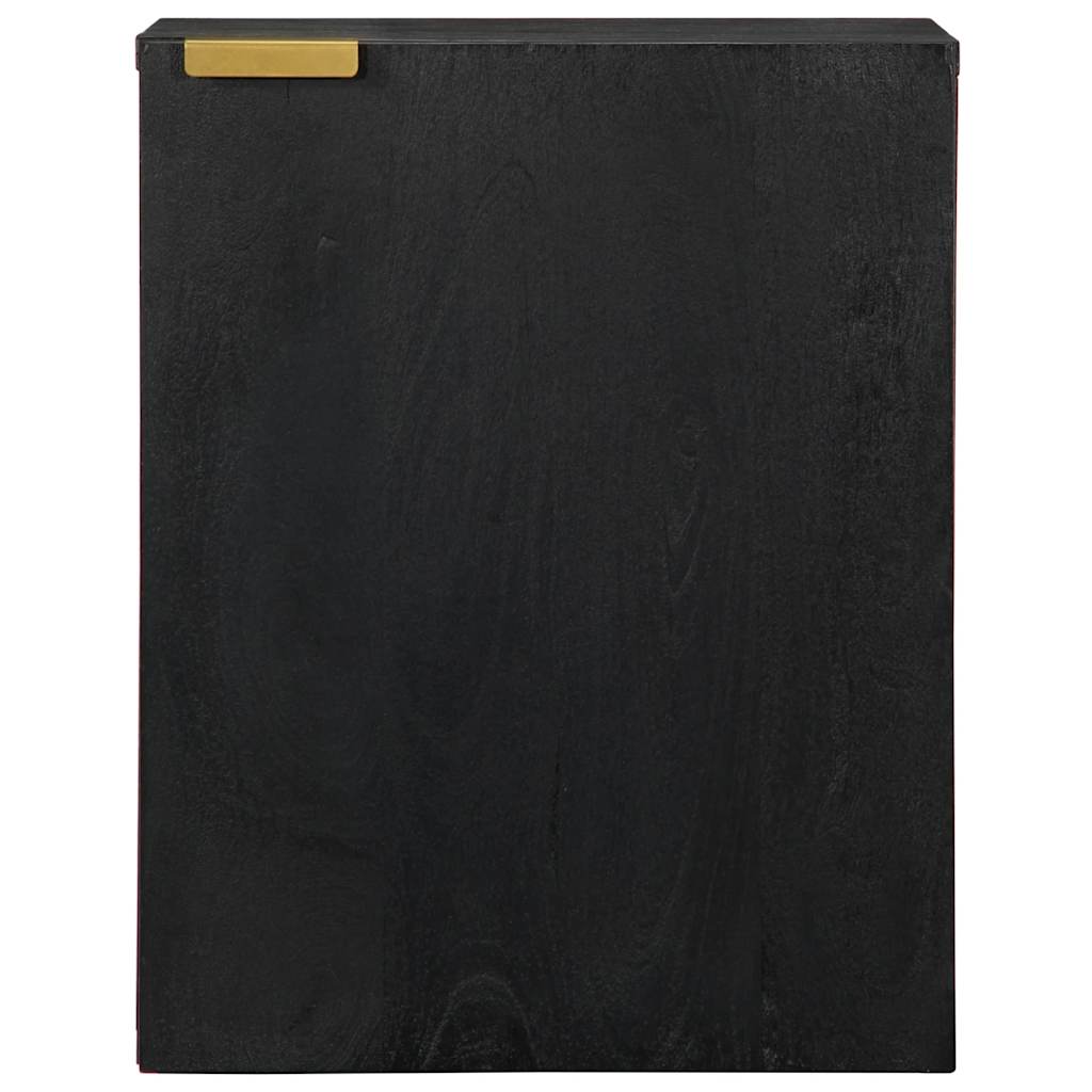 vægskab til badeværelse 38x33x48 cm konstrueret træ sort