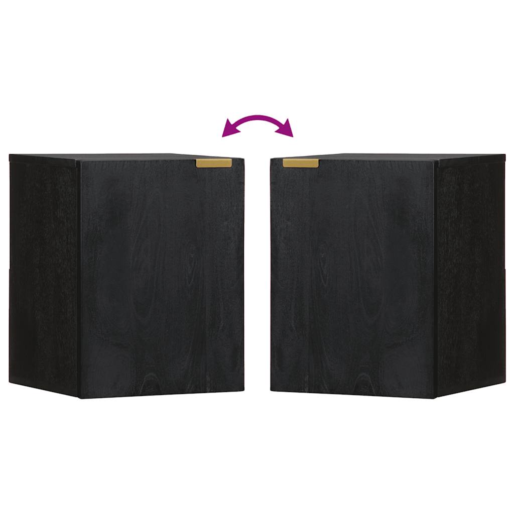 vægskab til badeværelse 38x33x48 cm konstrueret træ sort