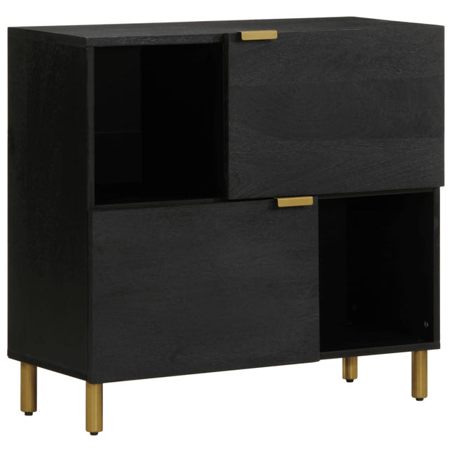 skænk 80x33x75 cm konstrueret træ sort