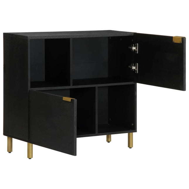skænk 80x33x75 cm konstrueret træ sort
