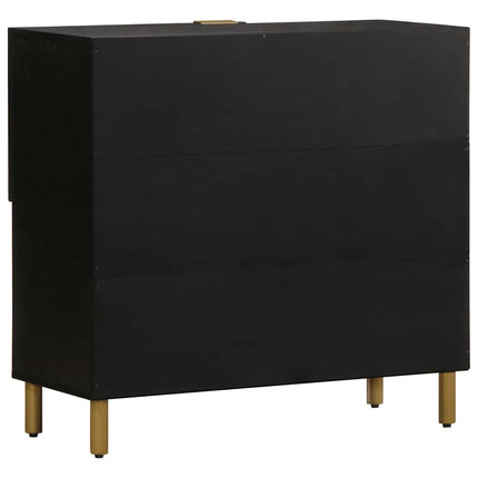 skænk 80x33x75 cm konstrueret træ sort