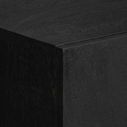 højskab 60x33x100 cm konstrueret træ sort