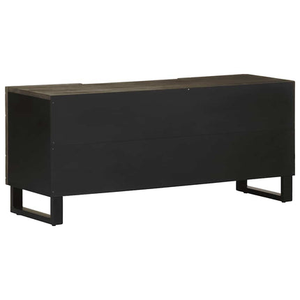 tv-bord 105x33x46 cm massivt mangotræ sort