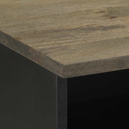 tv-bord 70x33x46 cm massivt mangotræ sort