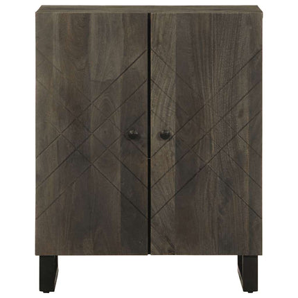 skænk 60x33x75 cm massivt mangotræ sort