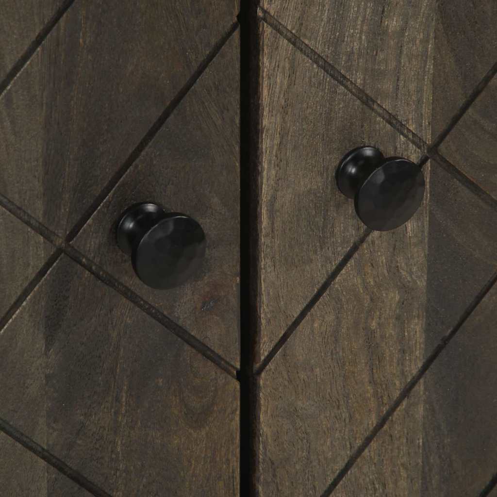 skænk 60x33x75 cm massivt mangotræ sort