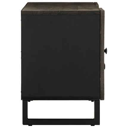 tv-bord 105x33x46 cm massivt mangotræ sort